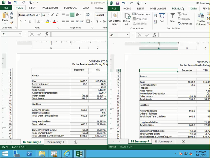 Management Reporter Output to Excel